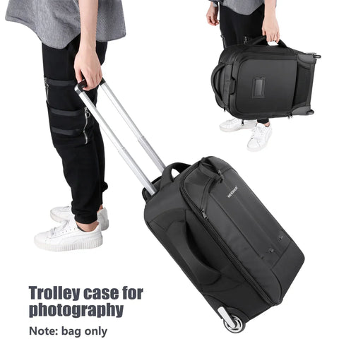 Neewer Nw3300 2-in-1 Trolley Camera Backpack with Wheels • Camerastuff • South Africa