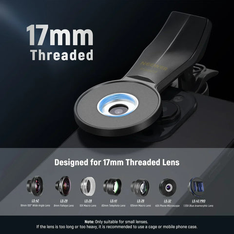 Neewer Pa007 Universal Phone Clamp for 17mm Threaded Lens • Camerastuff • South Africa