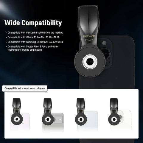 Neewer Pa007 Universal Phone Clamp for 17mm Threaded Lens • Camerastuff • South Africa