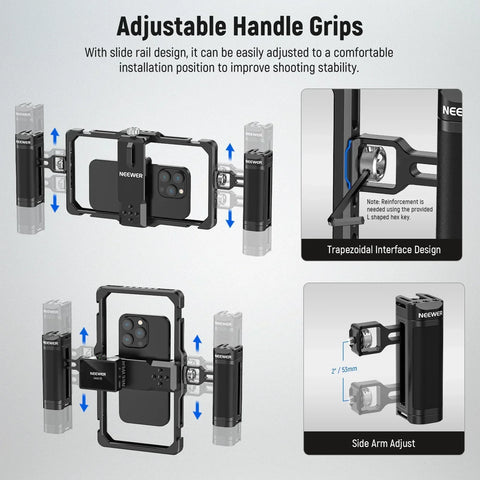 Neewer Pa009 Upgraded Phone Rig Vlogging Cage Kit • Camerastuff • South Africa