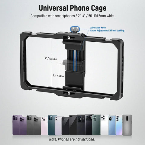 Neewer Pa009 Upgraded Phone Rig Vlogging Cage Kit • Camerastuff • South Africa