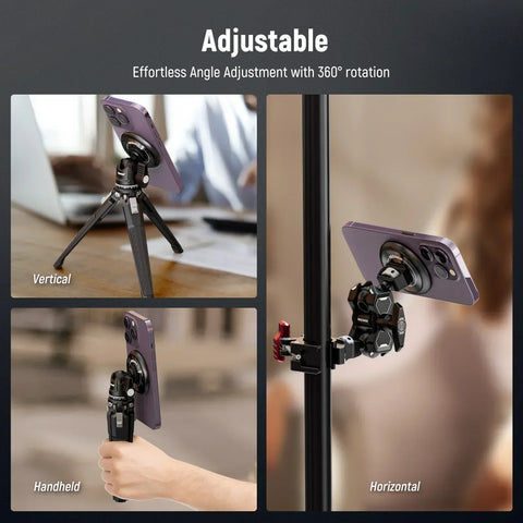 Neewer Pa010 Magnetic Phone Tripod Mount Adapter for Iphone Magsafe • Camerastuff • South Africa