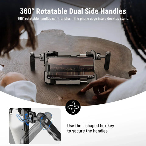 Neewer Pa017 Universal Smartphone Cage Rig with 67mm Filter Mount • Camerastuff • South Africa