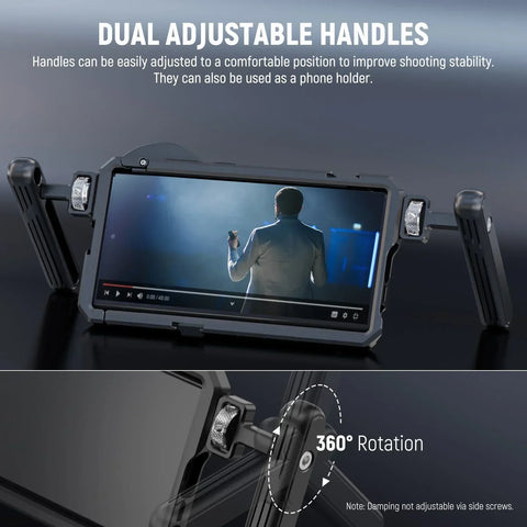 Neewer Pa021 + pa033 Handheld Cage with Filter Thread Adapter for Samsung S23 Ultra • Camerastuff • South Africa