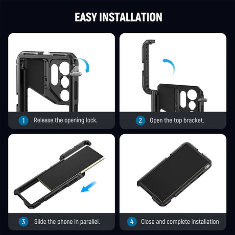 Neewer Pa042 Phone Cage for Samsung S24 Ultra + Pa045s Handle • Camerastuff • South Africa