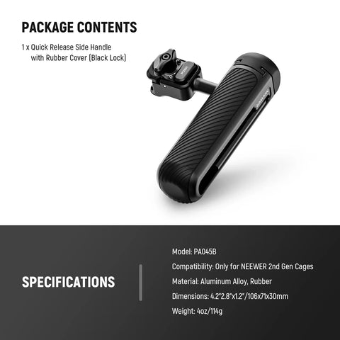 Neewer PA045B Quick Release Side Handle