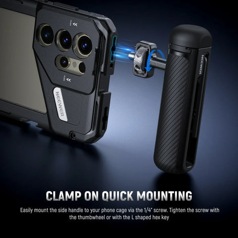 Neewer PA046 360° Rotatable Side Handle/Top Handle for Phone Cages