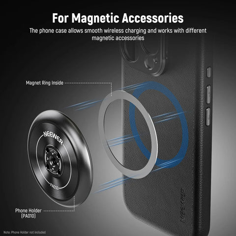 Neewer Pa084 Phone Case for Iphone 16 Pro Max with 17mm Filter Thread (black) • Camerastuff • South Africa