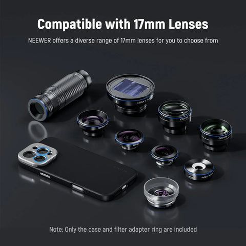 Neewer PA084P Modular Phone Case for iPhone 16 Pro Max with 3 Filter Backplates
