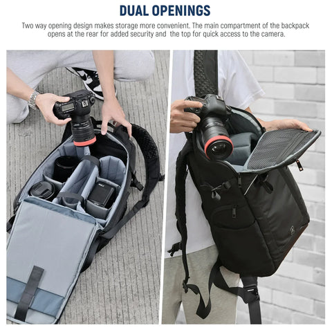 Neewer Pb010 Travel Camera Backpack Bag with Inflatable Lumbar Support Pad • Camerastuff • South Africa