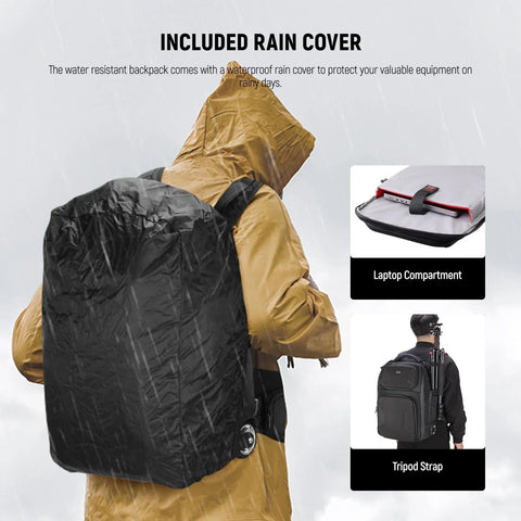 Neewer Pb027 2-in-1 Pull Bar Rolling Camera Backpack • Camerastuff • South Africa