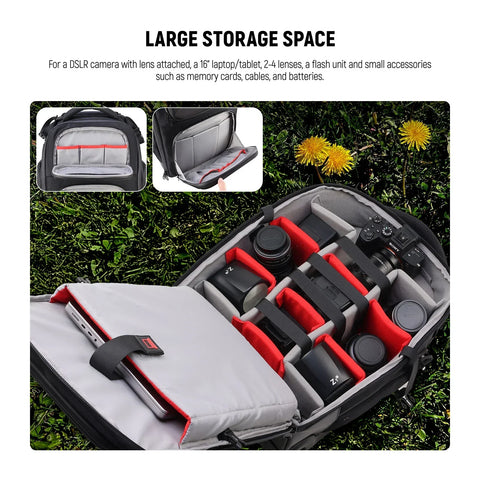 Neewer Pb027 2-in-1 Pull Bar Rolling Camera Backpack • Camerastuff • South Africa