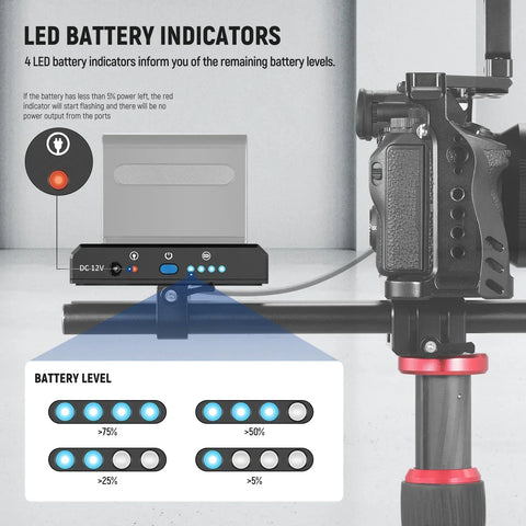 Neewer Ps004e Sony Np-f Battery Adapter Plate • Camerastuff • South Africa
