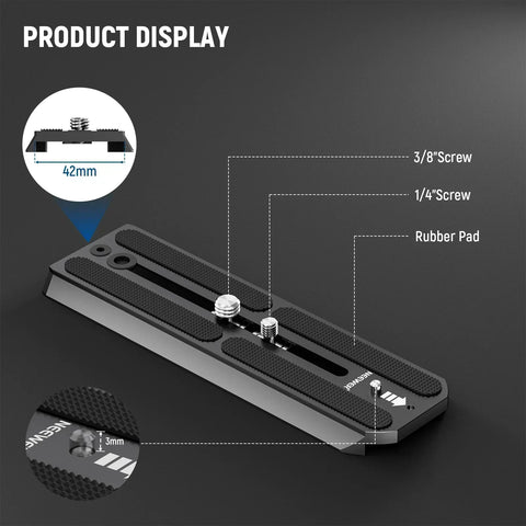Neewer Qr6 160mm Tripod Quick Release Plate for 501pl 504pl • Camerastuff • South Africa