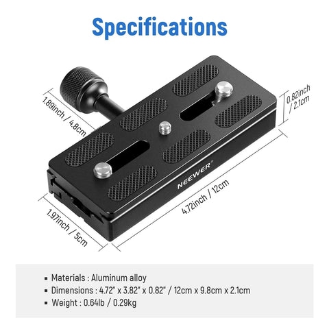 Neewer QS120 120mm Quick Release Plate