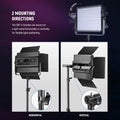 Neewer Rgb1200 Rgb-ww 60w Led Constant Light Panel Kit (two-lights) • Camerastuff • South Africa