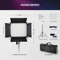 Neewer Rgb1200 Rgb-ww 60w Led Constant Light Panel Kit (two-lights) • Camerastuff • South Africa