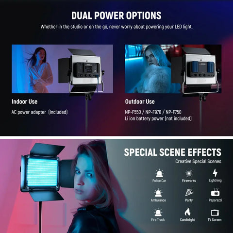 Neewer RGB660 PRO II 660 PRO-II RGB-WW 50W LED – CameraStuff