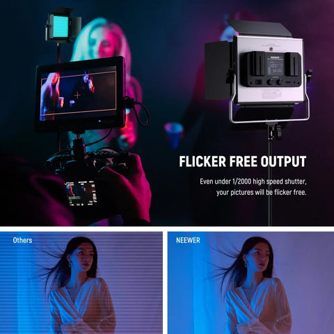 Neewer Rgb660 Pro Ii 660 Pro-ii Rgb-ww 50w Led Constant Light Panel Kit (two-lights) • Camerastuff • South Africa