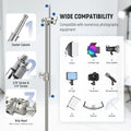 Neewer Sc186w 186cm Stainless Steel Heavy-duty Mini C-stand with Casters Wheels • Camerastuff • South Africa