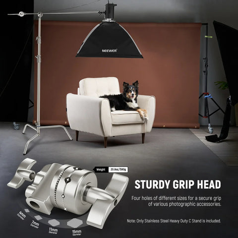 Neewer Sc320q 320cm Stainless Steel Heavy Duty c Stand with Boom Arm & Quick-release Turtle Base • Camerastuff • South