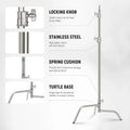 Neewer Sc320q 320cm Stainless Steel Heavy Duty c Stand with Boom Arm & Quick-release Turtle Base • Camerastuff • South