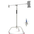 Neewer Sc340aw 330cm Air-cushioned Stainless Steel C-stand with Boom Arm and Wheels • Camerastuff • South Africa