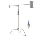 Neewer Sc340aw 330cm Air-cushioned Stainless Steel C-stand with Boom Arm and Wheels • Camerastuff • South Africa