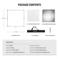 Neewer Sf7575f 75x75cm Collapsible Scrim and Reflector Set for C-stand • Camerastuff • South Africa