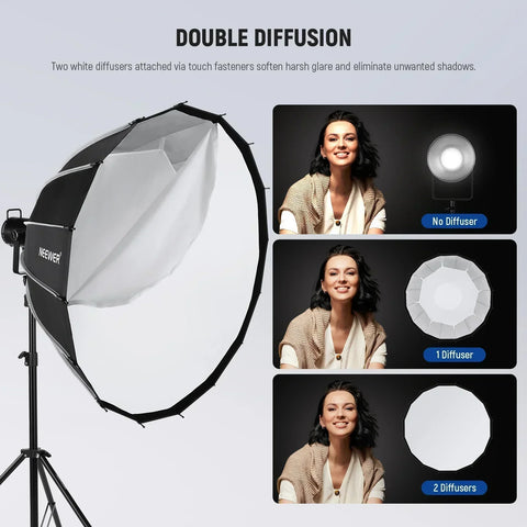 Neewer 85cm Deep Parabolic Quick Release Softbox with Honeycomb Grid • Camerastuff • South Africa