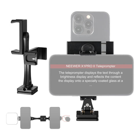 Neewer SP-08 Metal Phone Tripod Mount Teleprompter Adapter