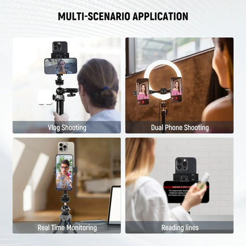Neewer SP-08 Metal Phone Tripod Mount Teleprompter Adapter
