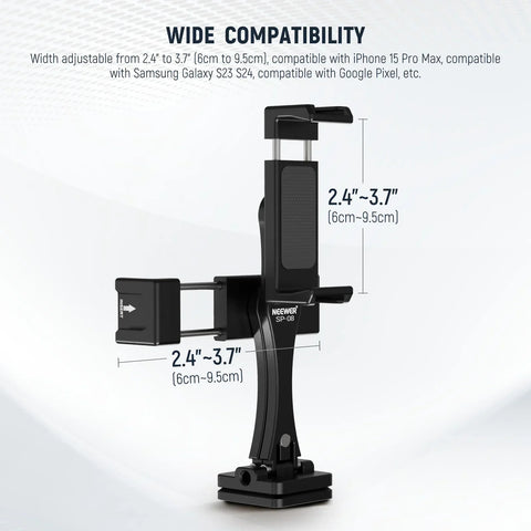 Neewer SP-08 Metal Phone Tripod Mount Teleprompter Adapter