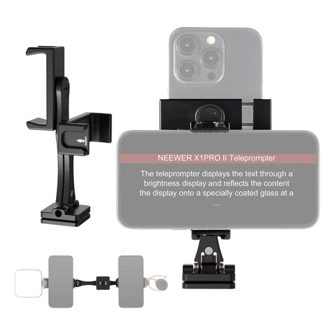 Neewer SP-08 Metal Phone Tripod Mount Teleprompter Adapter