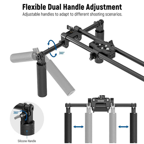 Neewer Sr004 Universal Shoulder Camera Rig Kit with 15mm Rods and Dual Handles • Camerastuff • South Africa