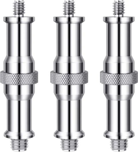 Neewer St-22 3-pack 1/4 to 3/8 Metal Male Converter Threaded Screw Adapter Spigot Stud • Camerastuff • South Africa