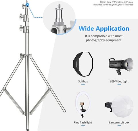 Neewer St-22 3-pack 1/4 to 3/8 Metal Male Converter Threaded Screw Adapter Spigot Stud • Camerastuff • South Africa