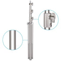 Neewer St-260ss 260cm Heavy-duty Silver Stainless Steel Spring-cushioned Light Stand • Camerastuff • South Africa