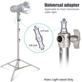 Neewer St-260ss 260cm Heavy-duty Silver Stainless Steel Spring-cushioned Light Stand • Camerastuff • South Africa