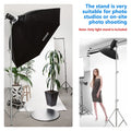 Neewer St-300ss 300cm Heavy-duty Silver Stainless Steel Spring-cushioned Light Stand • Camerastuff • South Africa