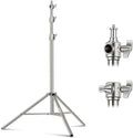Neewer St-300ss 300cm Heavy-duty Silver Stainless Steel Spring-cushioned Light Stand • Camerastuff • South Africa