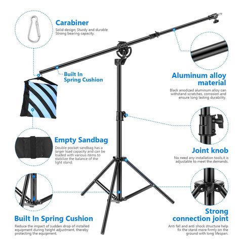 Neewer  ST-CB 297cm Photography Boom Arm Light Stand
