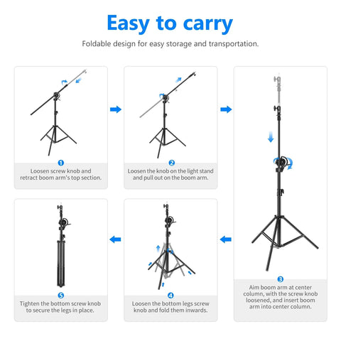 Neewer  ST-CB 297cm Photography Boom Arm Light Stand