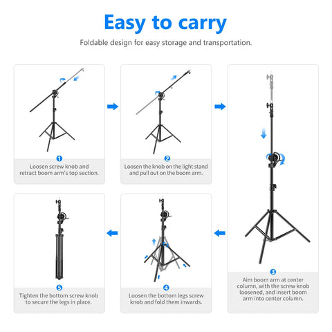 Neewer  ST-CB 297cm Photography Boom Arm Light Stand