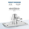 Neewer St-wm1 Silver 3.34 Inch Wall Ceiling Mount • Camerastuff • South Africa
