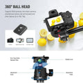 Neewer St005 Overhead Tripod Extension Arm with Counterweight Sandbag • Camerastuff • South Africa