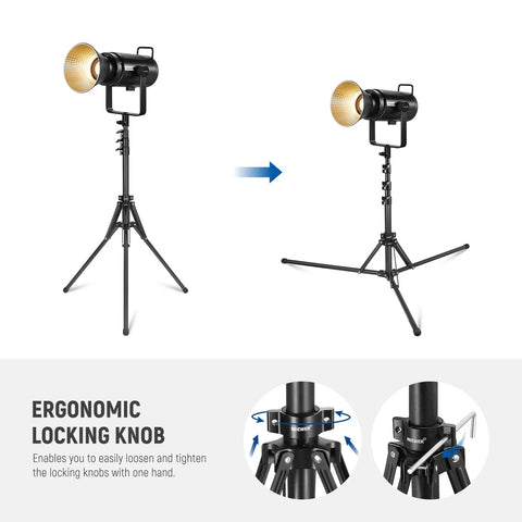 Neewer ST178R 178cm Portable Light Stand with Reversible Legs