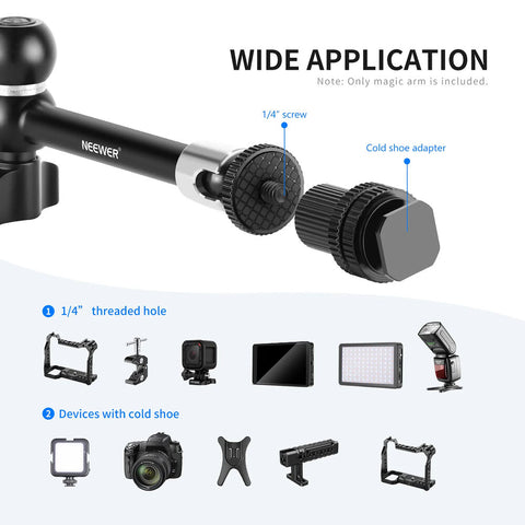 Neewer St20 11-inch Magic Arm with Super Clamp Cold Shoe Mount • Camerastuff • South Africa