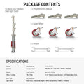 Neewer St240ss 240cm Heavy Duty Stainless Steel Light Stand with Casters • Camerastuff • South Africa