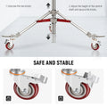 Neewer St240ss 240cm Heavy Duty Stainless Steel Light Stand with Casters • Camerastuff • South Africa
